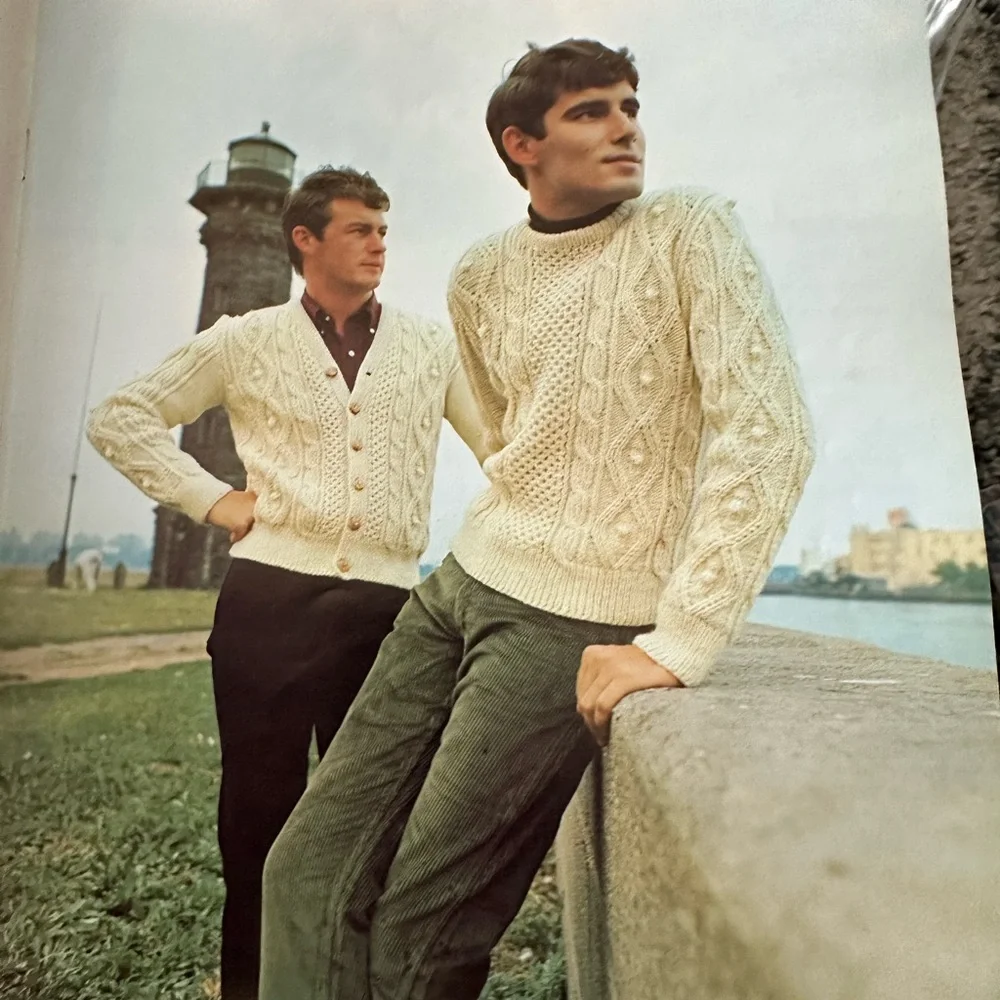 Vintage Columbia Minerva Hand Knits For Men Book